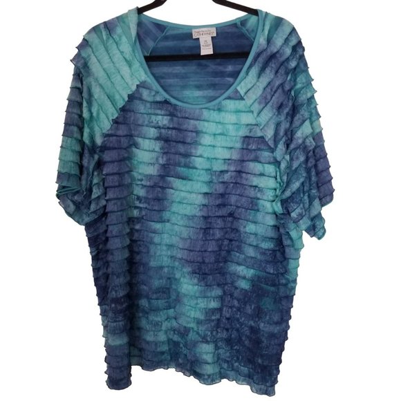 Maggie Barnes For Catherines Womens 2X 22/24 Blue - Picture 1 of 6